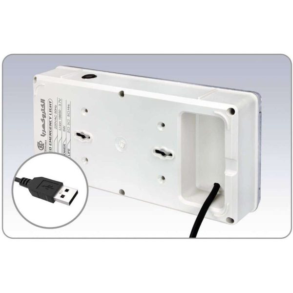 چراغ اضطراری شارژی اتوماتیک الکترو کهربا دیجی گیت - Image 2