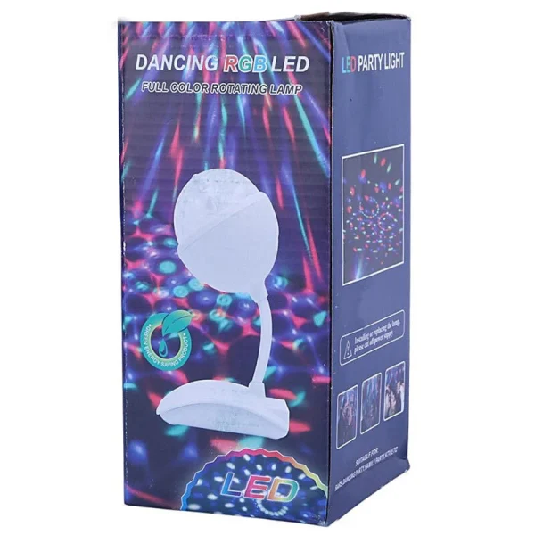 چراغ رقص نور گردان اسپیکر دار Dancing RGB LED - تصویر 3